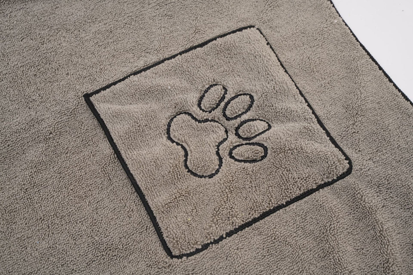 Gray Microfiber Pet Towel