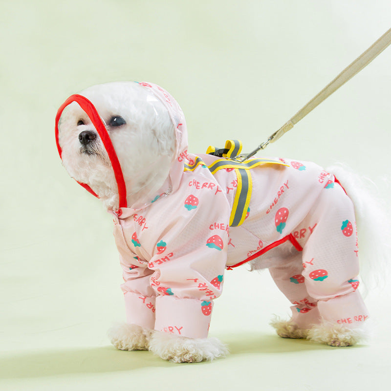 Fruit Printed Waterproof Raincoat