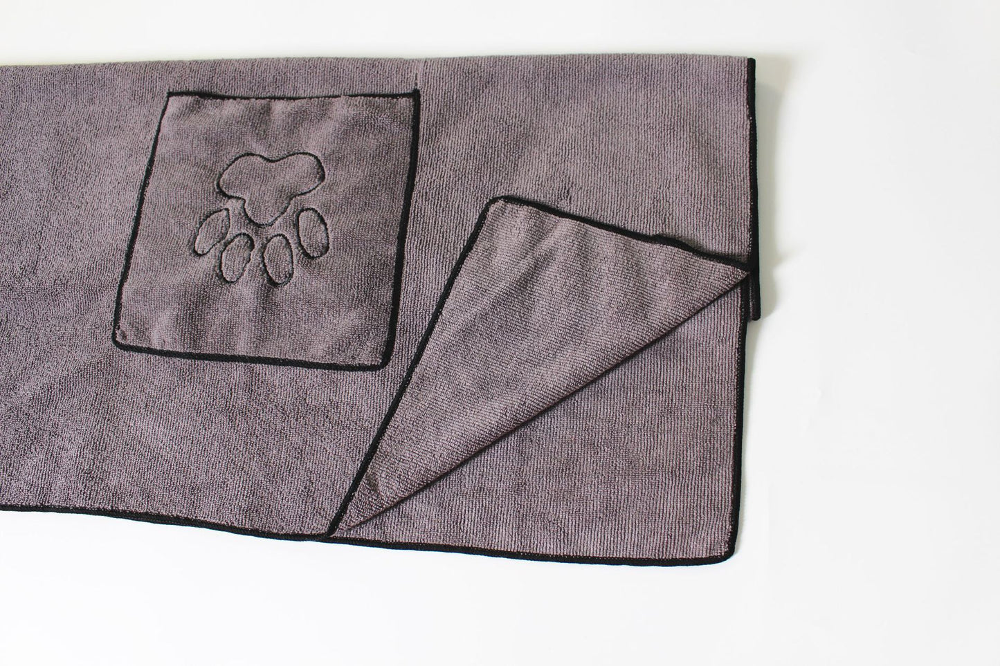 Gray Microfiber Pet Towel