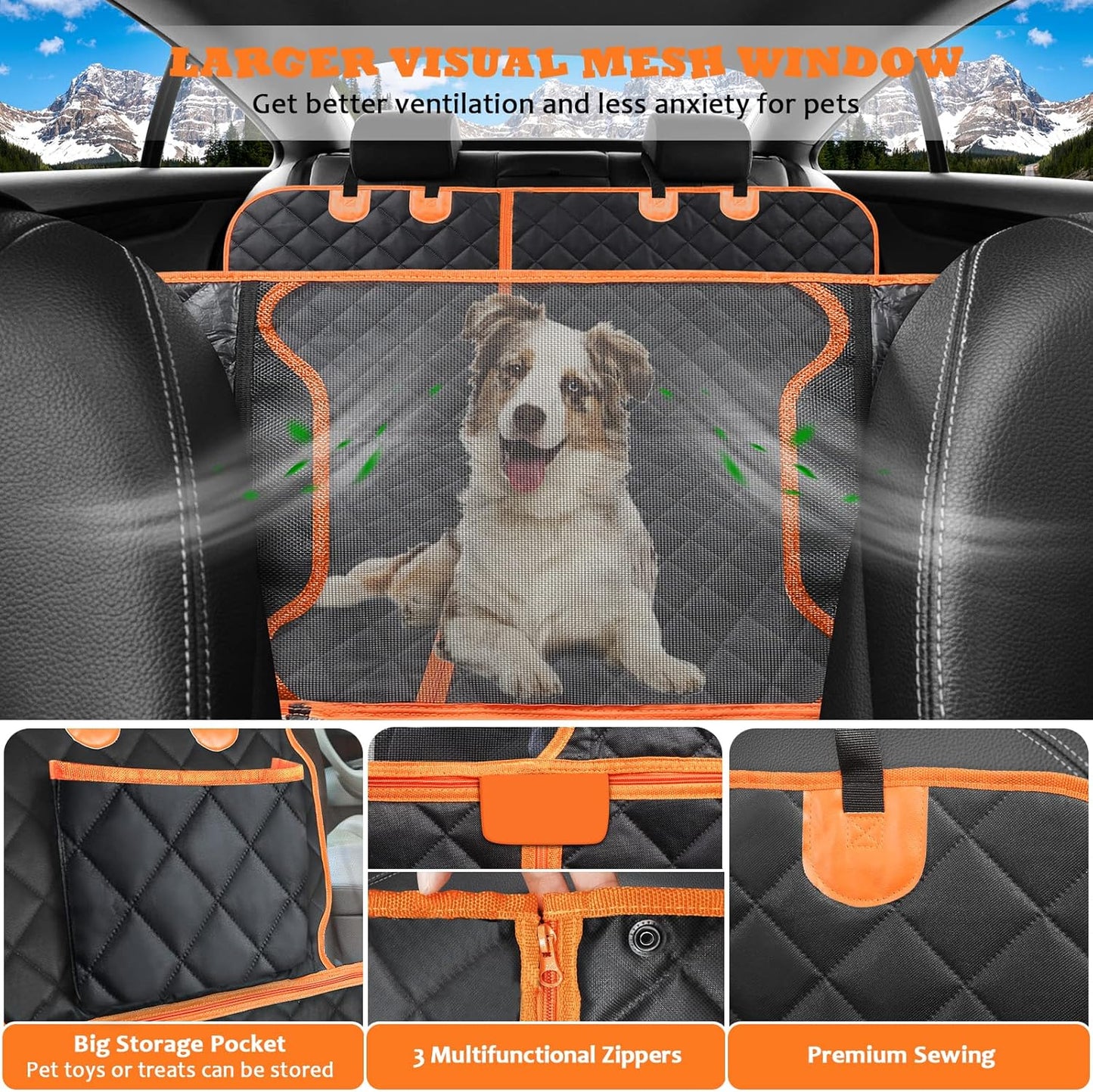 6-in-1 Backseat Cover for Pets